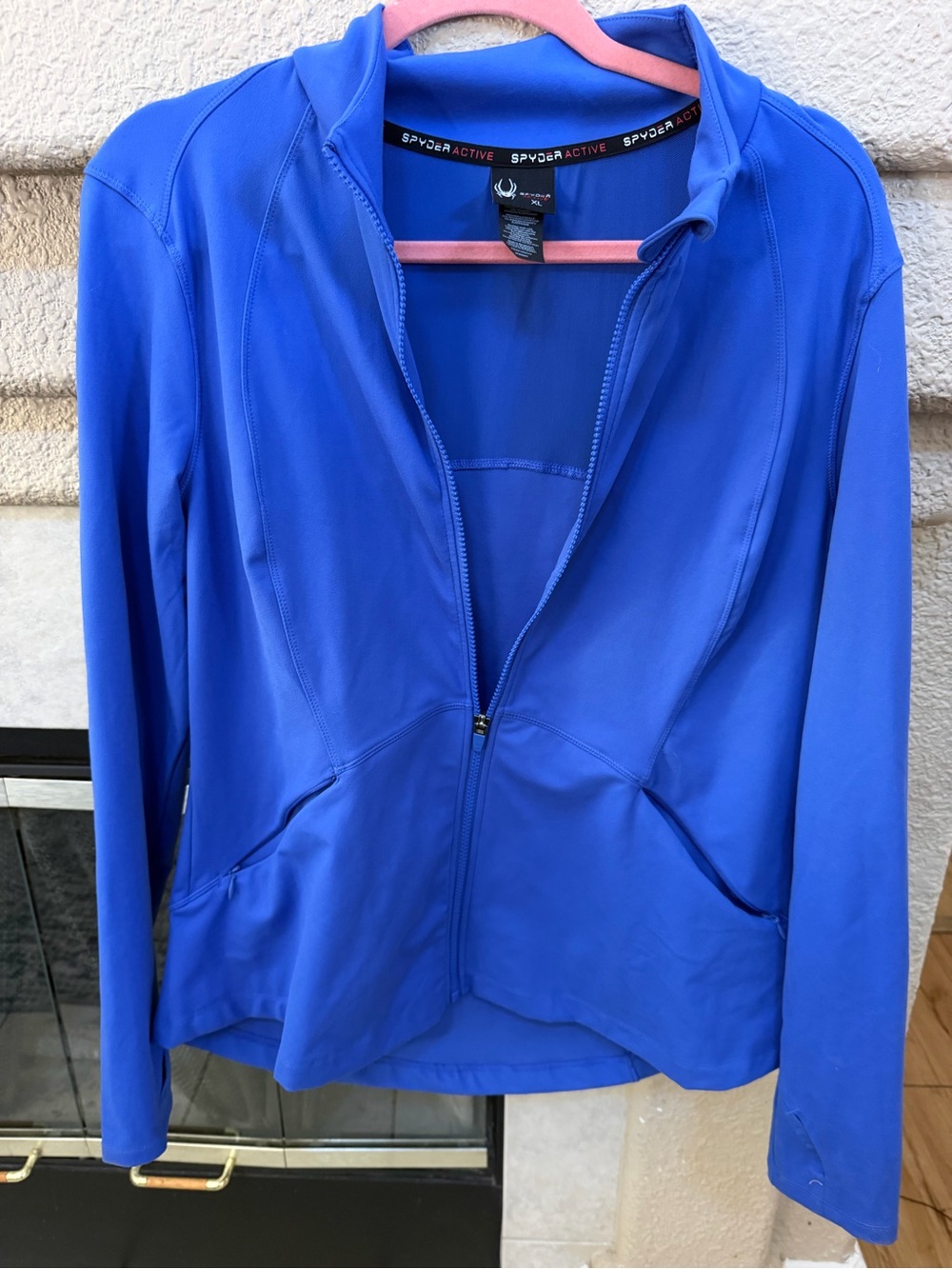 Spyder Electric Blue Full-Zip Bomber Jacket